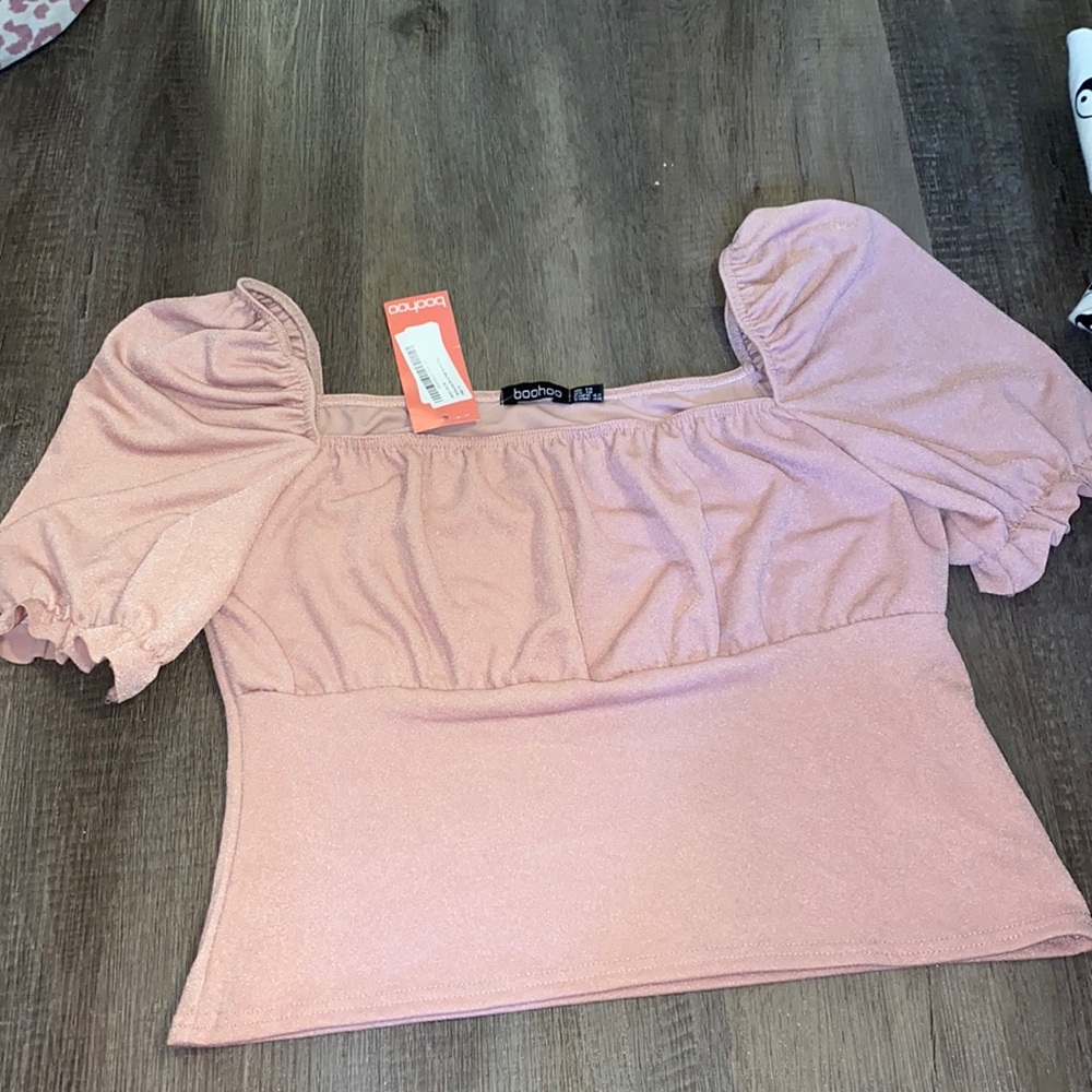 Pink crop top